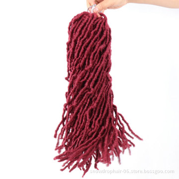 Free samples locs burg supplies customized long realistic women braiding hair big braids